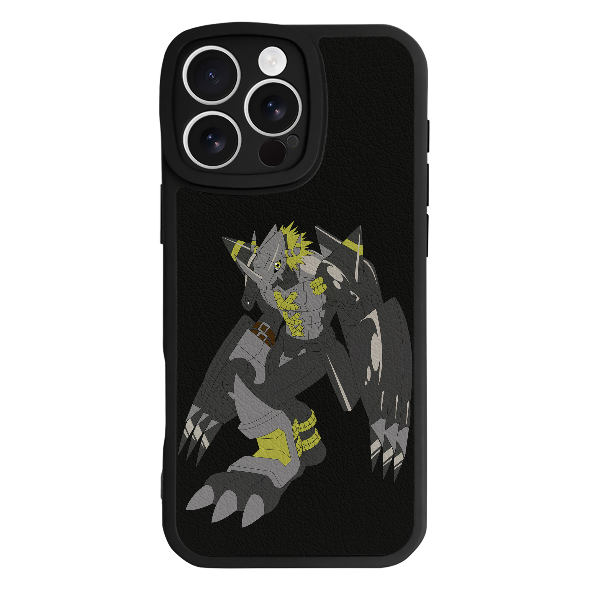 （画像用） Digimon デジタルモンスター/デジモン 【iPhone 16シリーズ対応】シリコンスマホケース（レザー調） 材質：シリコン